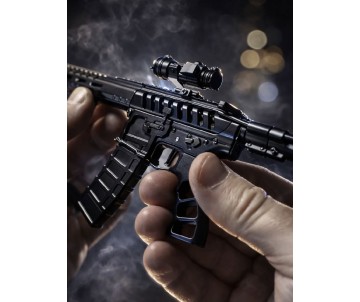 GoatGuns AR15 Skeleton Model Black