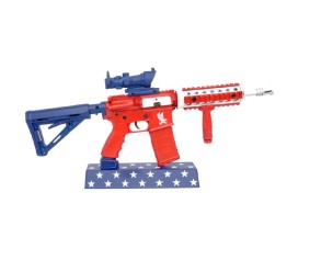 GoatGuns 1/3 Scale AR15 Metal Diecast  Model Assembly Kit - USA Flag