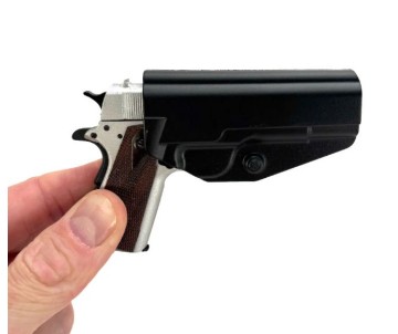GoatGuns Miniature 1911 holster with attached belt clip