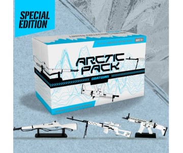 GoatGuns Arctic kit. Includes 3 Guns - all white variants of M1, SCAR, and SVD
