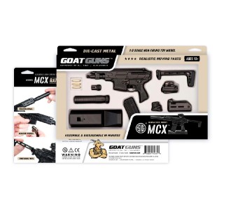 GoatGuns 1/3 Scale Officially Licensed SIG SAUER MCX Metal Diecast Model Assembly Kit - Flat Black