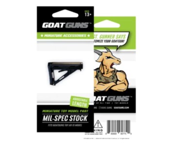 GoatGuns Adjustable Milspec Stock, 3 positions for AR15 Base model