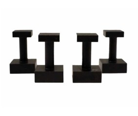 GoatGuns Square Metal adhesive backed pegs for displaying GoatGuns on the wall