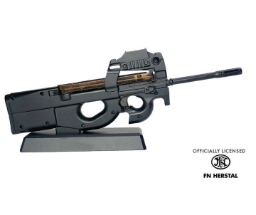 GoatGuns 1/3 Scale Officially Licensed FN P90 Long Barrel Metal Diecast Model Assembly Kit - Black