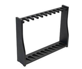 GoatGuns 1/3 Scale Gun Rack. Holds 10 GoatGuns (not included) - Black