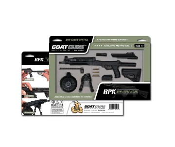 GoatGuns 1/3 Scale RPK LMG Metal Diecast Model Assembly Kit - Black