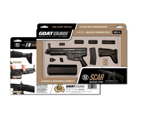 GoatGuns 1/3 Scale Officially Licensed FN SCAR Metal Diecast Model Assembly Kit -Black