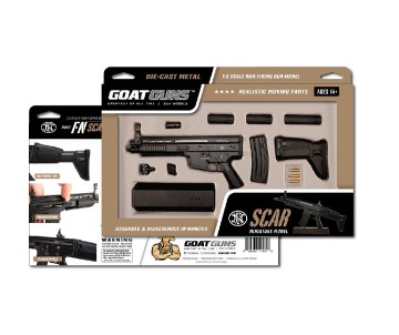 GoatGuns 1/3 Scale Officially Licensed FN SCAR Metal Diecast Model Assembly Kit -Black