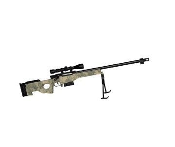 GoatGuns 1/4 Scale Sniper Rifle Metal Diecast Model Assembly Kit - Realtree Max-7 -Camouflage