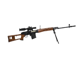 GoatGuns 1/3 Scale Sniper Rifle Metal Diecast Model Assembly Kit - Black