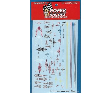 Gofer Racing Decals Pin Striping Decals 1/24