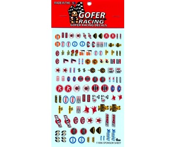 Gofer Racing Decals Sponsor sheet decals 1/24