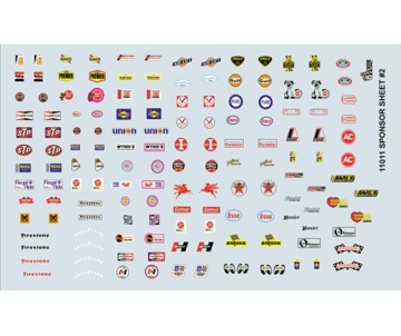 Gofer Racing Sponsor Sheet #2 Decal Sheet 1/24