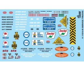 Gofer Racing Revised Service Trucks Decal Sheet 1/24 Gofer Racing Revised Service Trucks Decal Sheet 1/24