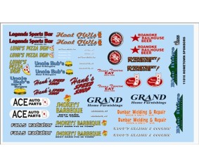 Gofer Racing Hometown Sponsors Decal Sheet 1/24