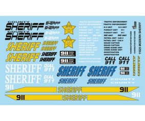 Gofer Racing Sheriff Decal Sheet 1/24 Gofer Racing Sheriff Decal Sheet 1/24