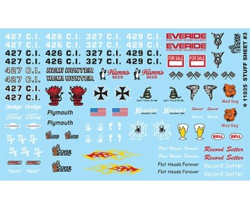 Gofer Racing Stuff Sheet Decals #3 item number 1/24