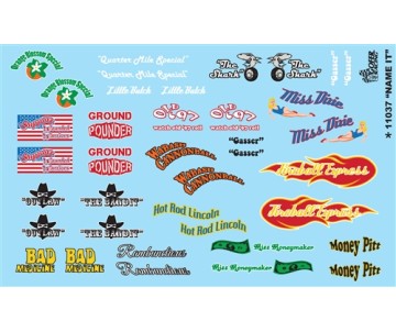 Gofer Racing Name It Model Car Decal Sheet 1/24