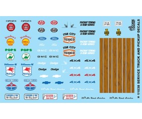 Gofer Racing Service Truck and Pickups Decal Sheet 1/24 Gofer Racing Service Truck and Pickups Decal Sheet 1/24