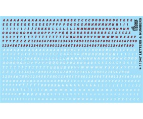 Gofer Racing Letters & Numbers Model Car Decal 1/24