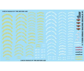 Gofer Racing Drag Racing Tire Model Car Decals 1/24