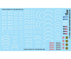 Gofer Racing Drag Racing Tire #2 Model Car Decals 1/24