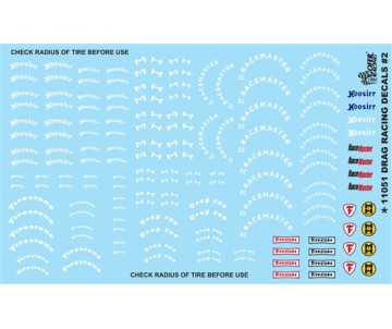 Gofer Racing Drag Racing Tire #2 Model Car Decals 1/24