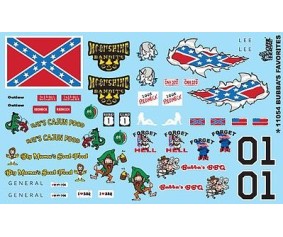 Gofer Racing Bubba's Favorites Decals 1/24