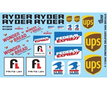 Gofer Racing Delivery Van Decals 1/24