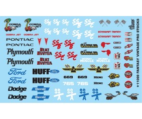 Gofer Racing Fantasy Vintage Pro Stocks Decal Sheet 1/24