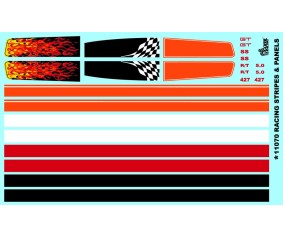 Gofer Racing Racing Stripes and Panels Decals 1/24