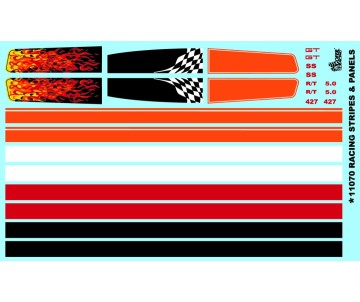 Gofer Racing Racing Stripes and Panels Decals 1/24