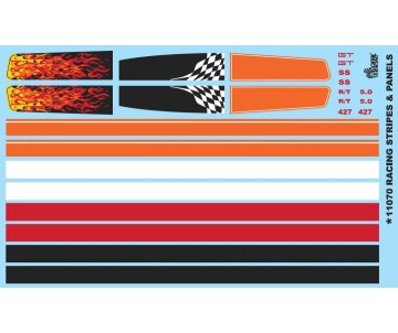 Gofer Racing Racing Stripes and Panels Decals 1/24