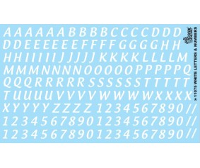 Gofer Racing Letters and Numbers 5/8 inch Tall (White)