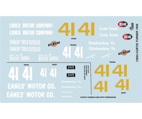 Gofer Racing Curtis Turner 1950 Oldsmobile Decal Sheet 1/24