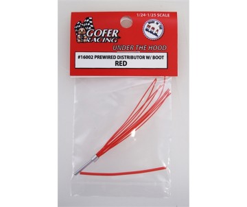 Gofer Racing Prewired Distributor With Boot - Red 1/24