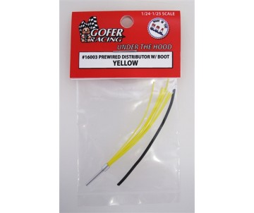 Gofer Racing Prewired Distributor With Boot - Yellow 1/24