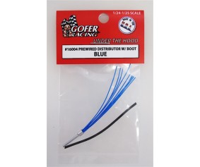 Gofer Racing Eight-Cylinder Prewired Distributor With Boot - Blue 1/24
