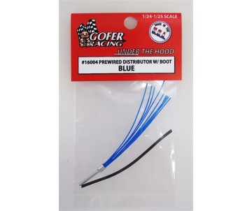 Gofer Racing Eight-Cylinder Prewired Distributor With Boot - Blue 1/24
