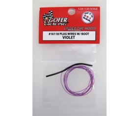 Gofer Racing Plug Wires With Boot - Violet 1/24