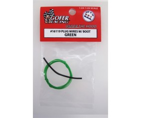 Gofer Racing Plug Wires With Boot - Green 1/24