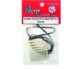 Gofer Racing Photo-Etch Seat Belt Kit - Black