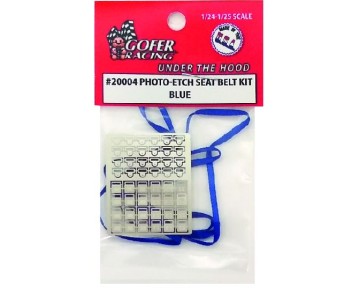 Gofer Racing Photo-Etch Seat Belt Kit - Blue