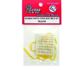 Gofer Racing Photo-Etch Seat Belt Kit - Yellow