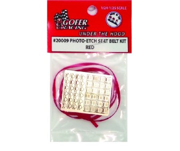 Gofer Racing Photo-Etch Seat Belt Kit - Red