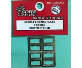 Gofer Racing Photo Etched License Plate Frames