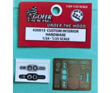 Gofer Racing Photo Etched Custom Interior Hardware