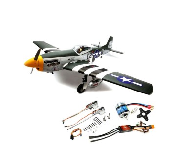 Hangar 9 P-51D Mustang 20cc ARF with Brushless Motor, Spektrum Smart ESC and E-Flite Retract Set Combo Version