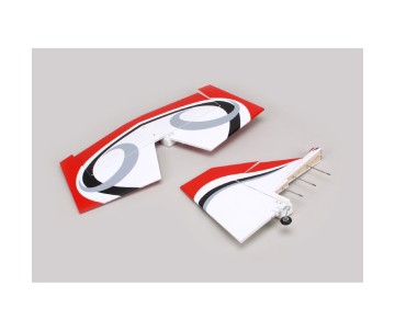 Hanger 9 Twist 60 (True Red) Tail set w/ Elev, Fin, Rudder