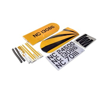 Hanger 9 Clipped Wing Set with Struts, Hardware, and Decals: J-3 Cub 10cc